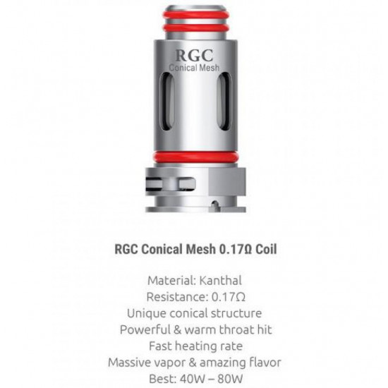 SMOK RPM80 RGC 0.17 Ohm Mesh Coils